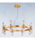 Giro Glass Up & Down Wall Lamp 16 Light Gold Leaf-2