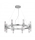 Giro Glass Up & Down Wall Lamp 16 Light Silver Leaf-1