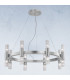 Giro Glass Up & Down Wall Lamp 16 Light Silver Leaf-2