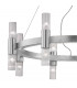 Giro Glass Up & Down Wall Lamp 16 Light Silver Leaf-3
