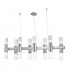 Giro Straight Bar Pendant Ceiling Light 16 Light Gold Leaf-1