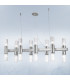Giro Straight Bar Pendant Ceiling Light 16 Light Gold Leaf-2