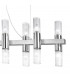 Giro Straight Bar Pendant Ceiling Light 16 Light Gold Leaf-3