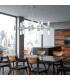 Giro Straight Bar Pendant Ceiling Light 16 Light Gold Leaf-4