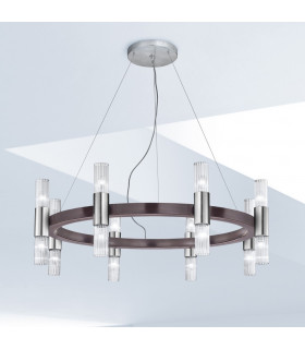 Giro Up & Down Wall Lamp 16 Light Brunito Brushed-2