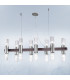 Giro Straight Bar Pendant Ceiling Light 16 Light Brunito Brushed-2