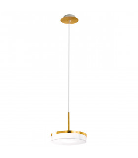 Solis Cylindrical Pendant Ceiling Light Gold Leaf-1