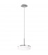 Solis Cylindrical Pendant Ceiling Light Silver Leaf-1