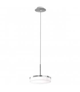 Solis Cylindrical Pendant Ceiling Light Silver Leaf-1