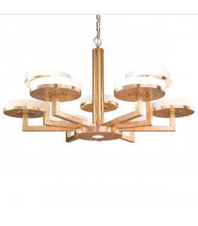 Solis Multi Arm Pendant Ceiling Light 10 Light Gold Leaf-1