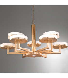 Solis Multi Arm Pendant Ceiling Light 10 Light Gold Leaf-2