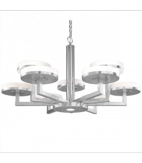 Solis Multi Arm Pendant Ceiling Light 10 Light Silver Leaf-1