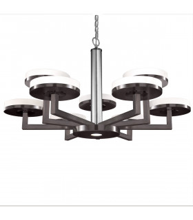 Solis Multi Arm Pendant Ceiling Light 10 Light Brunito Brushed-1