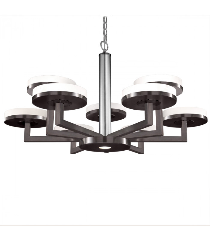 Solis Multi Arm Pendant Ceiling Light 10 Light Brunito Brushed-1