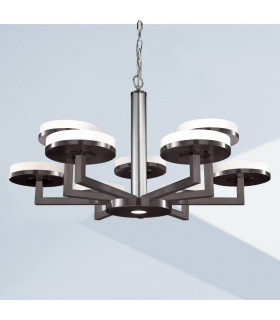 Solis Multi Arm Pendant Ceiling Light 10 Light Brunito Brushed-2
