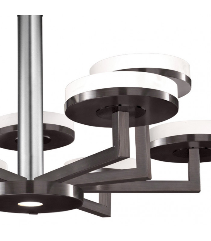 Solis Multi Arm Pendant Ceiling Light 10 Light Brunito Brushed-3