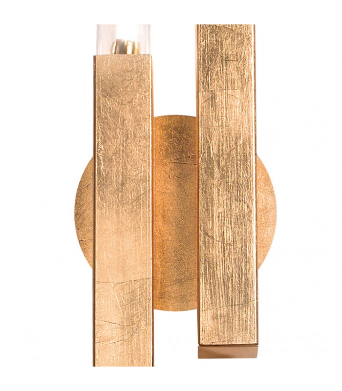 Spigolo Wall Lamp 2 Light Gold Leaf-3