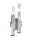 Spigolo Wall Lamp 2 Light Silver Leaf-1