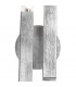 Spigolo Wall Lamp 2 Light Silver Leaf-3