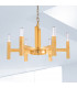 Spigolo Multi Arm Pendant Ceiling Light 6 Light Gold Leaf-2