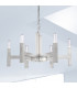 Spigolo Multi Arm Pendant Ceiling Light 6 Light Silver Leaf-2