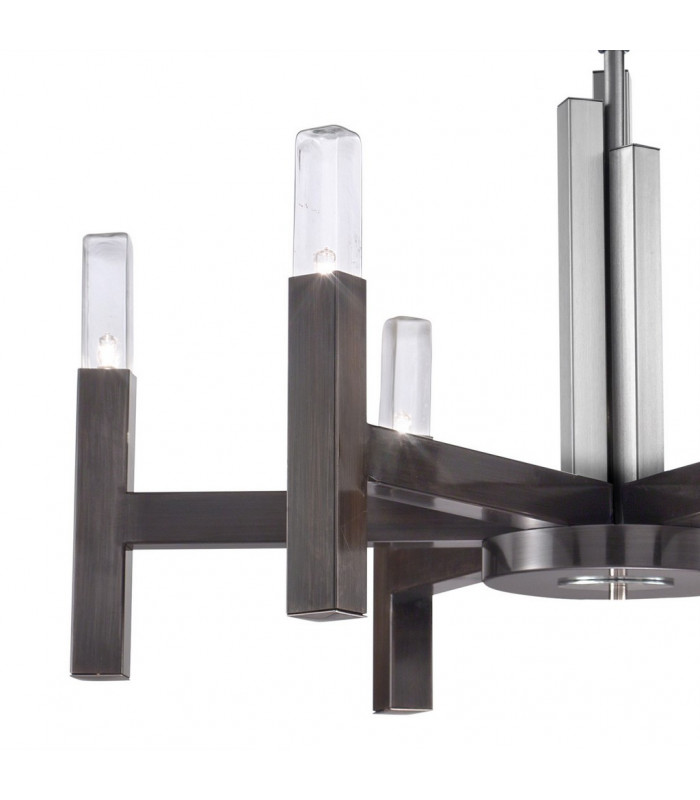 Spigolo Multi Arm Pendant Ceiling Light 6 Light Brunito Brushed-3