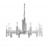 Spigolo Multi Arm Pendant Ceiling Light 10 Light Silver Leaf-1
