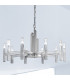 Spigolo Multi Arm Pendant Ceiling Light 10 Light Silver Leaf-2