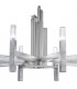 Spigolo Multi Arm Pendant Ceiling Light 10 Light Silver Leaf-3