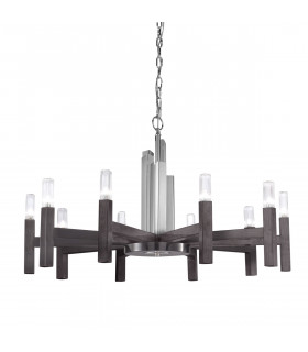 Spigolo Multi Arm Pendant Ceiling Light 10 Light Brunito Brushed-1