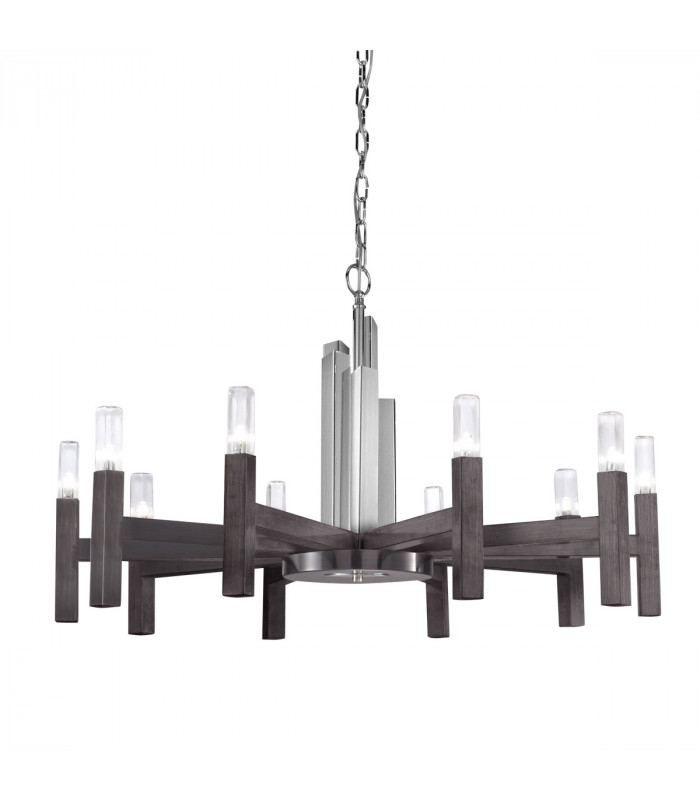 Spigolo Multi Arm Pendant Ceiling Light 10 Light Brunito Brushed-1