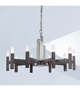 Spigolo Multi Arm Pendant Ceiling Light 10 Light Brunito Brushed-2