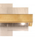 Rettangolo Wall Lamp 2 Light Gold Leaf-3