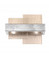 Rettangolo Wall Lamp 2 Light Silver Leaf-1