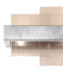 Rettangolo Wall Lamp 2 Light Silver Leaf-3