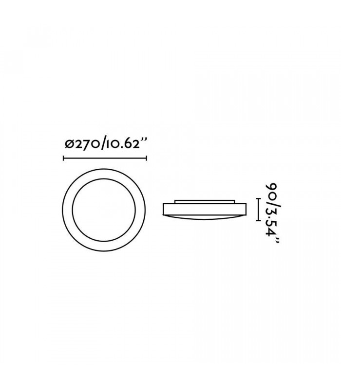 1 Light Small Round Bathroom Flush Ceiling Light White IP44, E27 - 2