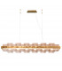 Rettangolo Led Straight Bar Pendant Ceiling Light Gold Leaf-1