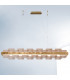 Rettangolo Led Straight Bar Pendant Ceiling Light Gold Leaf-2
