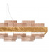 Rettangolo Led Straight Bar Pendant Ceiling Light Gold Leaf-3