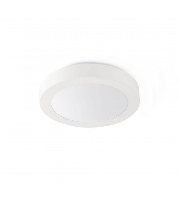 2 Light Medium Round Bathroom Flush Ceiling Light Aluminium, White IP44, E27 - 1