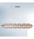 Rettangolo Led Straight Bar Pendant Ceiling Light Silver Leaf-2
