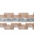 Rettangolo Led Straight Bar Pendant Ceiling Light Silver Leaf-3
