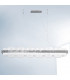 Rettangolo Led Glass Straight Bar Pendant Ceiling Light Silver Leaf-2
