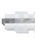 Rettangolo Led Glass Straight Bar Pendant Ceiling Light Silver Leaf-3