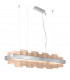 Rettangolo Led Straight Bar Pendant Ceiling Light Silver Leaf-1
