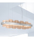 Rettangolo Led Straight Bar Pendant Ceiling Light Silver Leaf-2