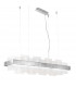 Rettangolo Led Straight Bar Pendant Ceiling Light Silver Leaf-1