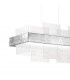 Rettangolo Led Straight Bar Pendant Ceiling Light Silver Leaf-3