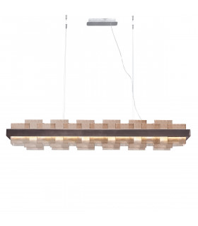 Rettangolo Led Straight Bar Pendant Ceiling Light Brunito Brushed-1