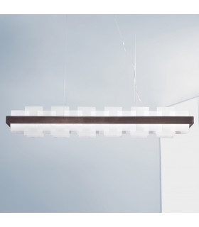 Rettangolo Led Straight Bar Pendant Ceiling Light Brunito Brushed-2